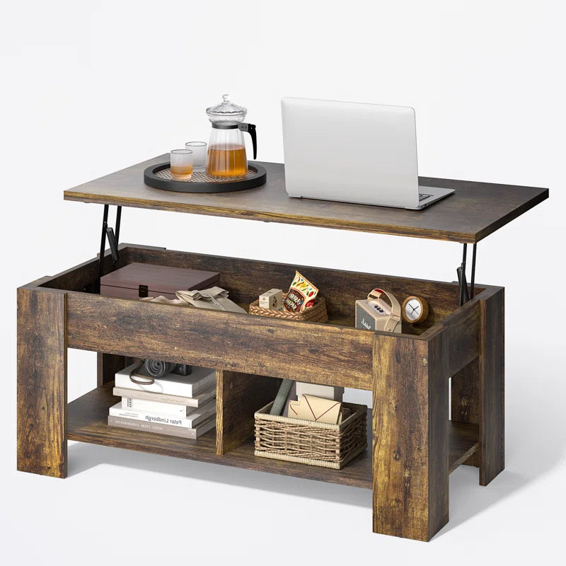 Sparta Lift Top Extendable Coffee Table with Storage